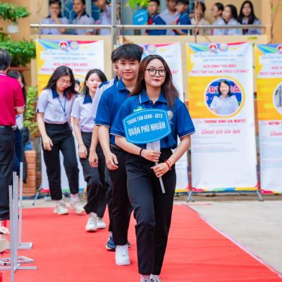Đoàn Trung tâm GDNN-GDTX quận Phú Nhuận tham gia Hội trại truyền thống HSSV 9/1/2024